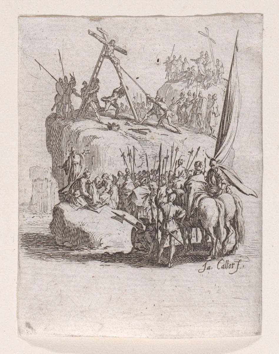 Le Crucifiement (The Crucifixion), from "La Petite Passion" (The Little Passion) by Jacques Callot, print, 1624-1625
