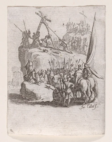 Le Crucifiement (The Crucifixion), from "La Petite Passion" (The Little Passion) by Jacques Callot, print, 1624-1625
