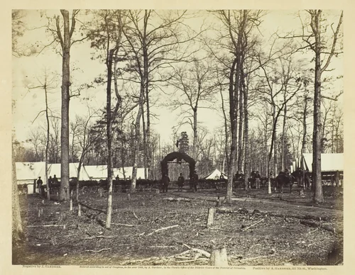 Field Hospital, Second Army Corps, Brandy Station by James Gardner, photograph, 1864