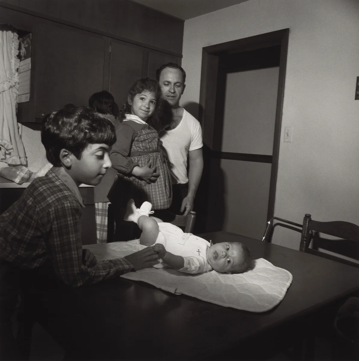 Gasparetti Baptism, Martins Creek, Pennsylvania by Larry Fink, photograph, 1979
