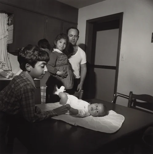 Gasparetti Baptism, Martins Creek, Pennsylvania by Larry Fink, photograph, 1979