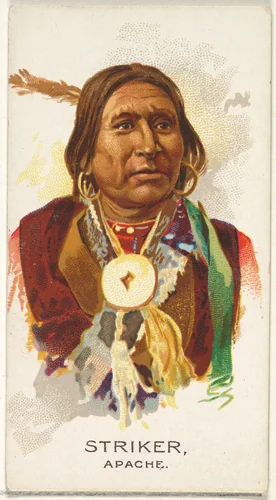 Striker, Apache, from the American Indian Chiefs series (N2) for Allen & Ginter Cigarettes Brands by Allen & Ginter, print, 1888