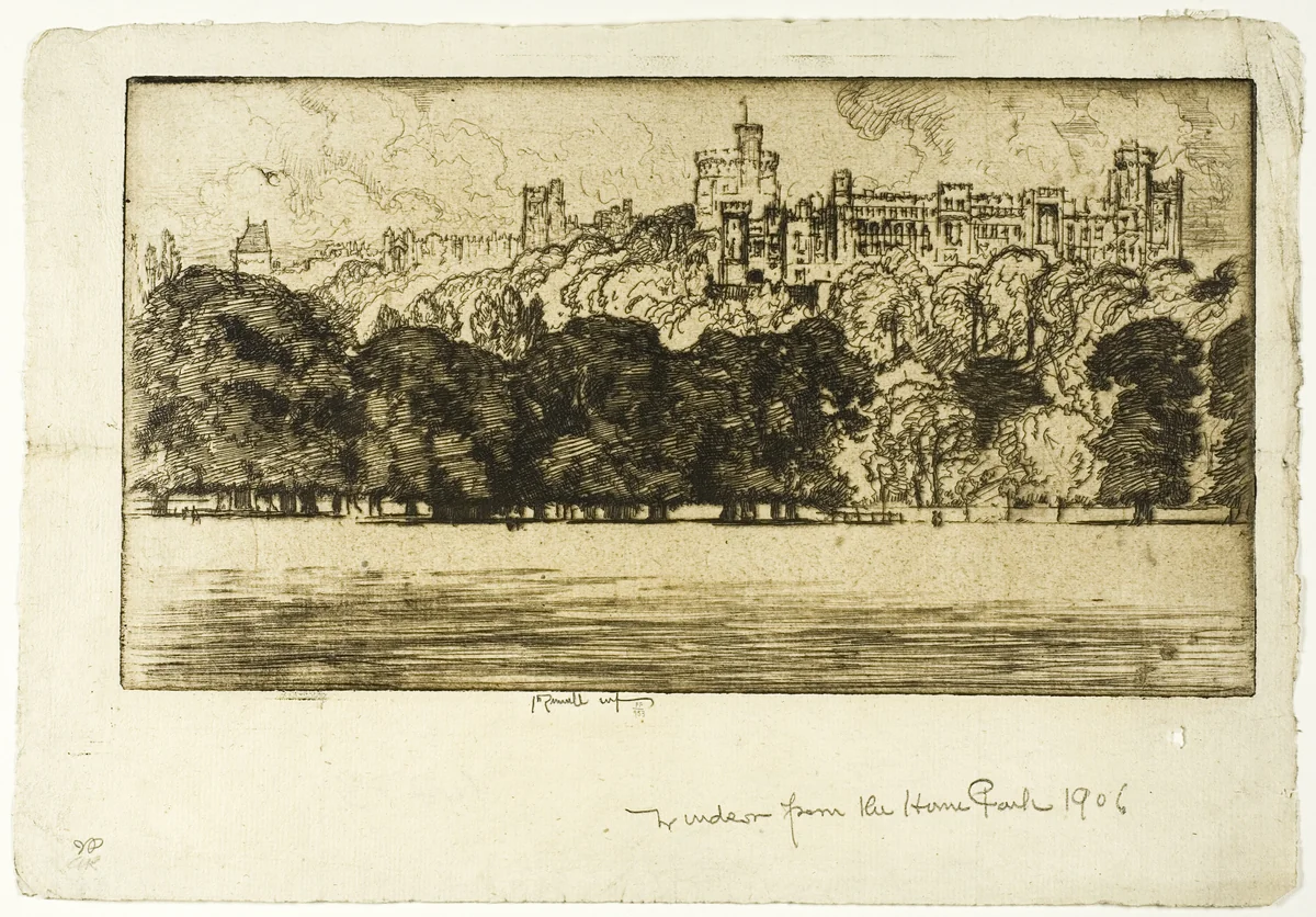 Royal Windsor by Joseph Pennell, print, 1903