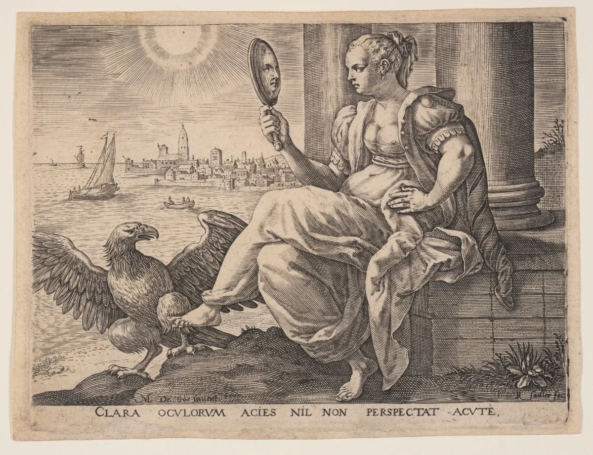 Sight, from The Five Senses by Raphael Sadeler I, print, 1581