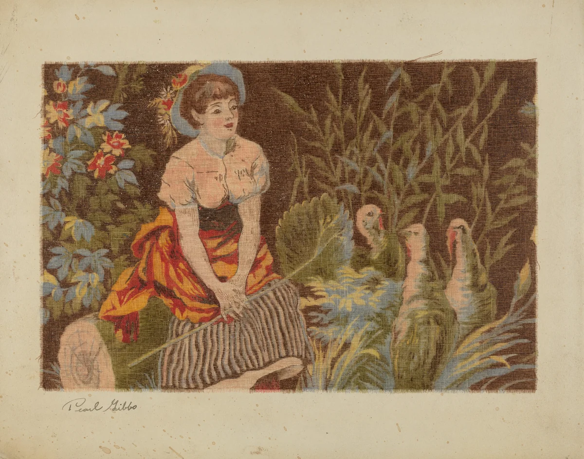 Tapestry by Pearl Gibbo, index of american design, 1939