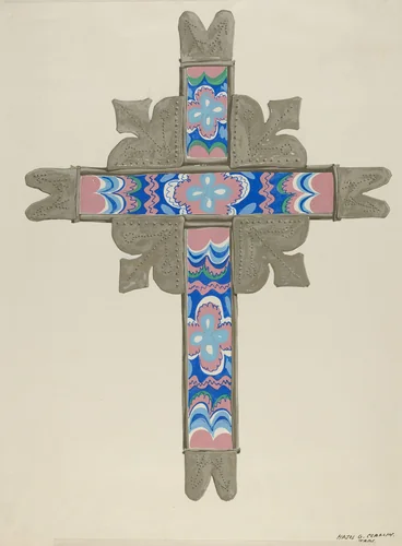 Cross by Majel G. Claflin, index of american design, 1935-1942