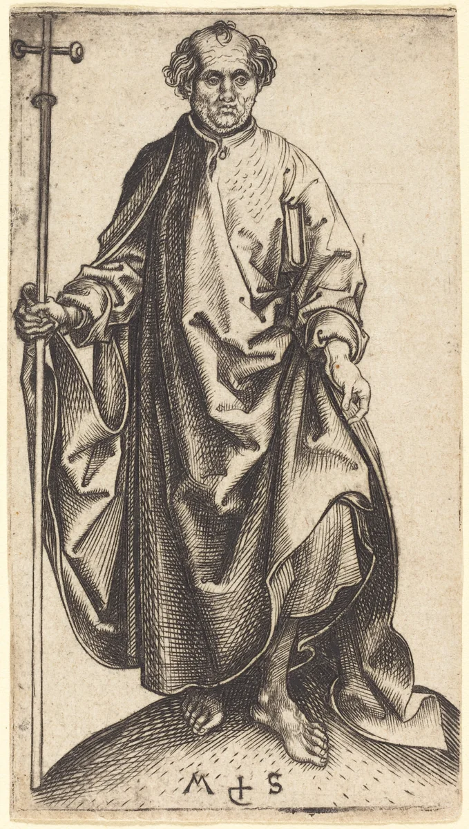 Saint Philip by Martin Schongauer, print, 1480
