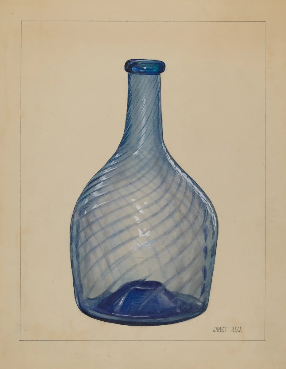 Bottle by Janet Riza, index of american design, 1937