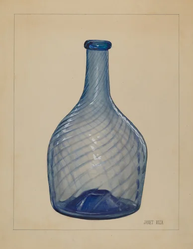 Bottle by Janet Riza, index of american design, 1937