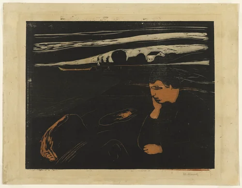 Melancholy III (Melankoli III) by Edvard Munch, print, 1902