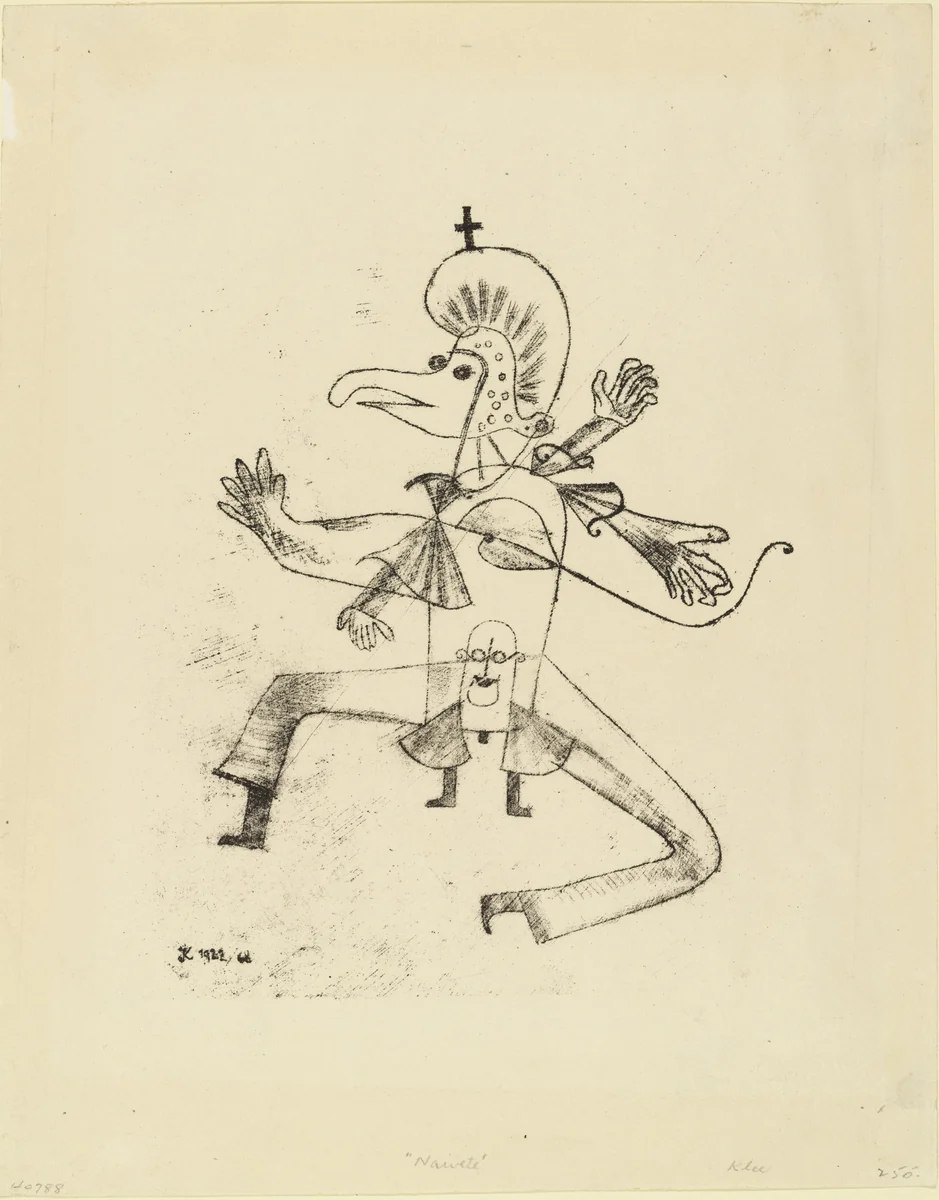 Buffoonery (Narretei) by Paul Klee, print, 1922