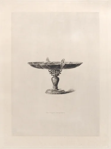 Oriental Jasper Cup by Jules Ferdinand Jacquemart, print, 1864