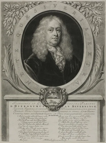 Portrait of D. Hieronymous van Beverningk by Abraham Blooteling, print, 1660-1690