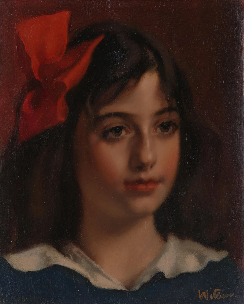 Portret van een meisje by Willem Witsen, painting, 1885-1922