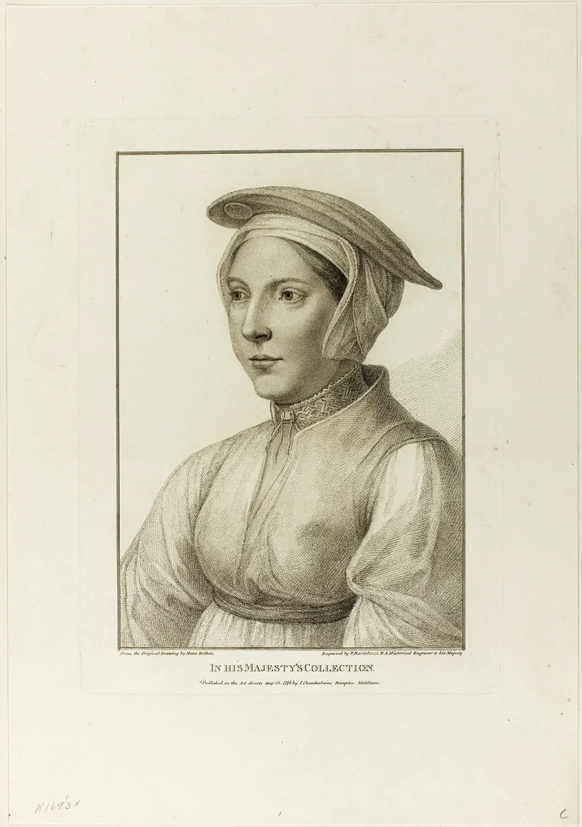 Portrait of a Young Woman by Francesco Bartolozzi, print, 1798