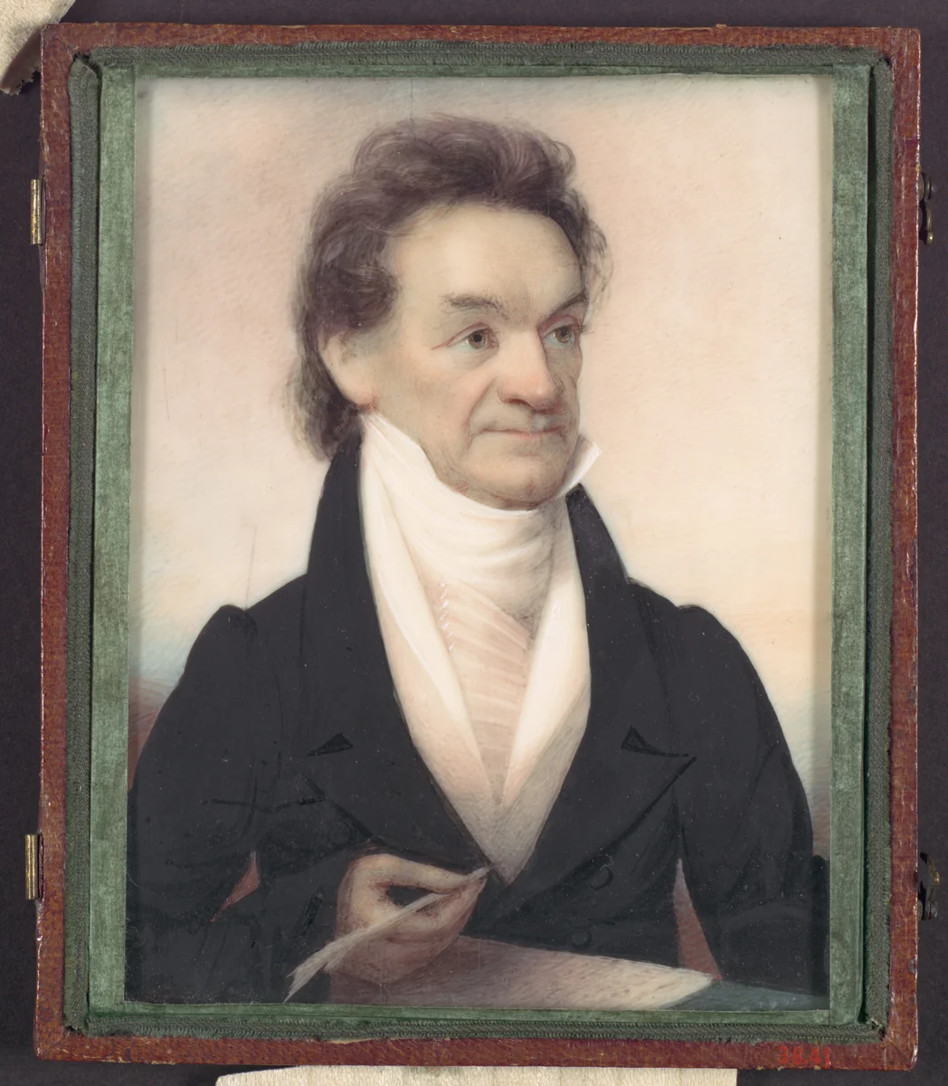 Edward Livingston by Anson Dickinson, artwork, 1824-1827