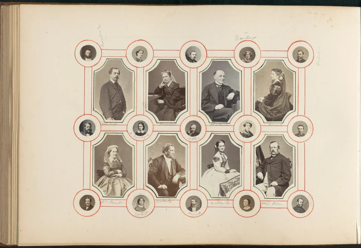 The Madame B Album by Marie-Blanche Hennelle Fournier, photograph, 1870-1879