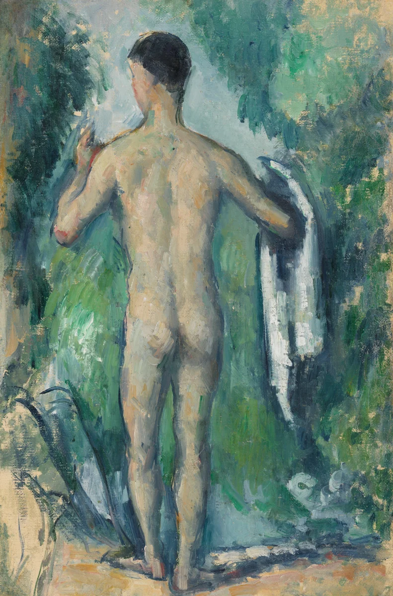 Standing Bather, Seen from the Back by Paul Cezanne, painting, 1879-1882