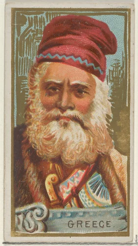 Greece, from the Types of All Nations series (N24) for Allen & Ginter Cigarettes by Allen & Ginter, print, 1889