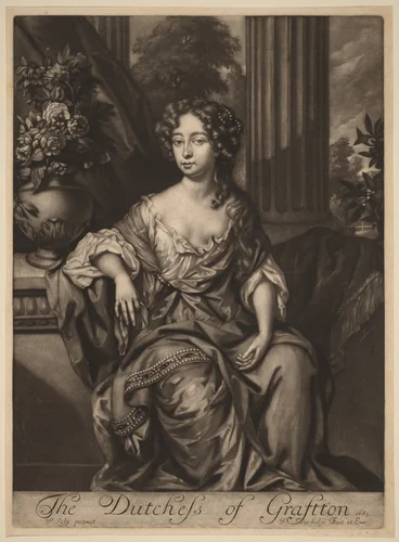 The Duchess of Grafton by Jan Verkolje, print, 1683