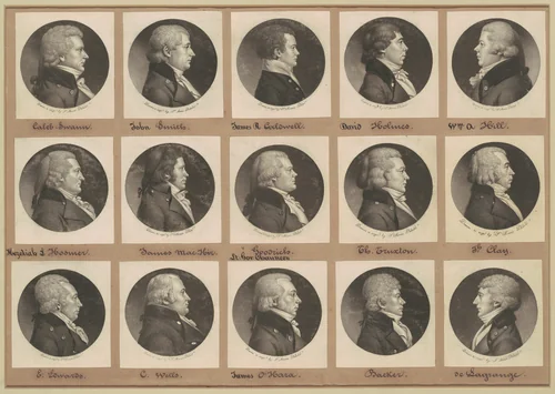 Saint-Mémin Collection of Portraits, Group 13 by Charles B. J. Févret de Saint-Mémin, volume, 1799