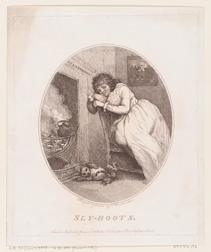 Sly-boots by Thomas Rowlandson, print, 1786