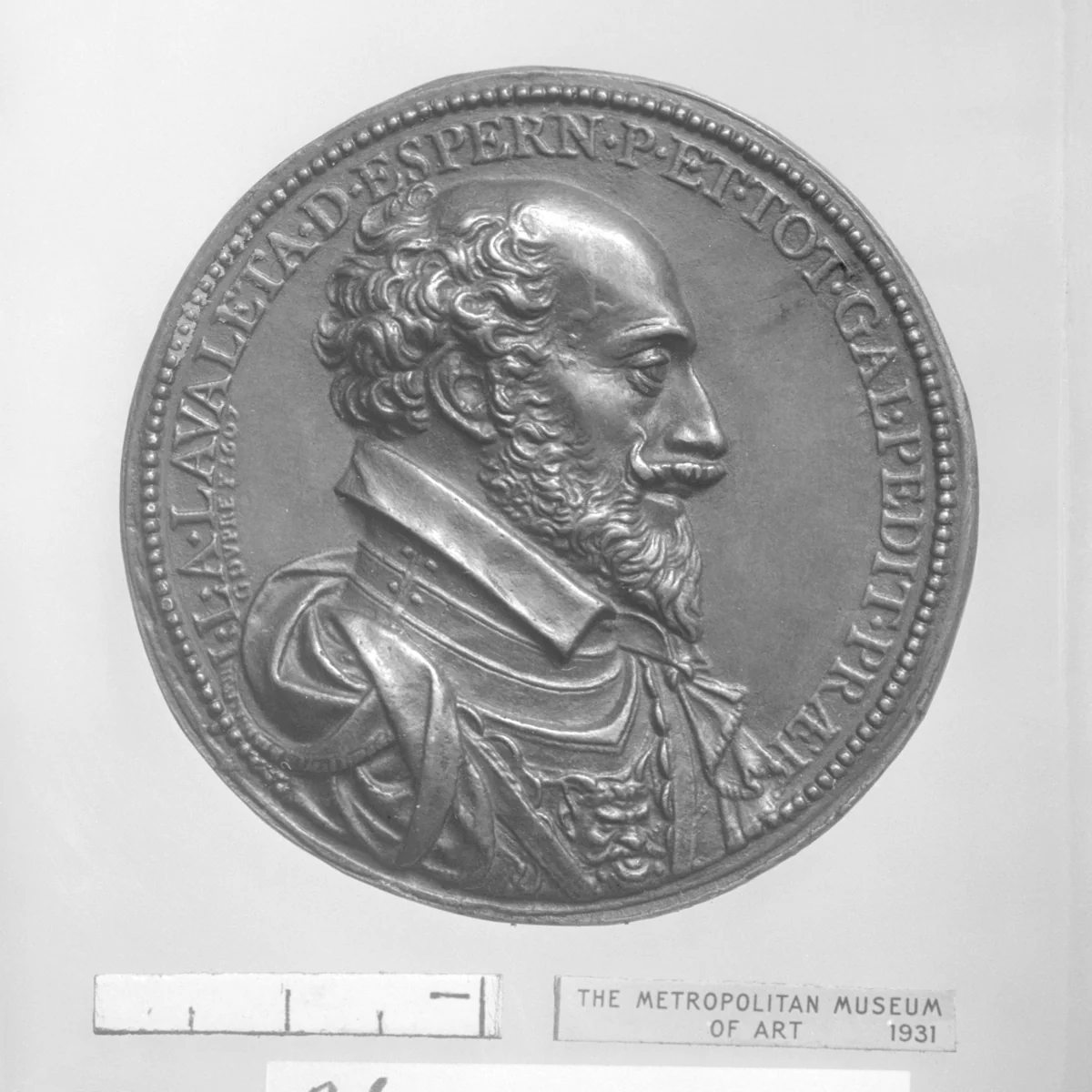 Jean-Louis de Nogaret de Lavalette, Duke of Épernon, colonel general of infantry (1554–1642) by Guillaume Dupré, metalwork, 1607