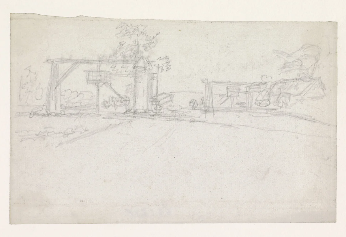 Schetsje met putten by Georges Michel, drawing, 1773-1843