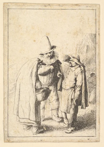 Grotesque Figures by Adriaen van Ostade, print, 1610-1685