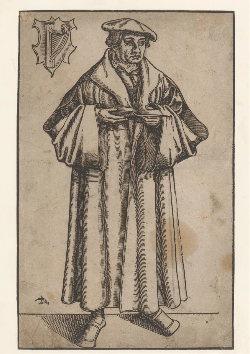 Portret van Johann Bugenhagen by anonymous, print, 1525-1586
