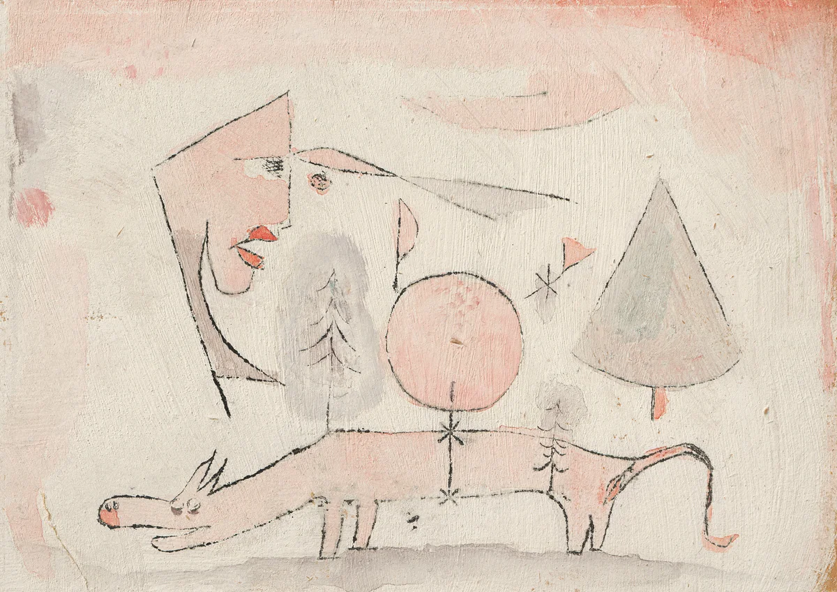 Das schamlose Tier,1920 by Paul Klee, drawing