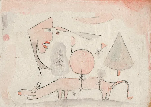 Das schamlose Tier,1920 by Paul Klee, drawing
