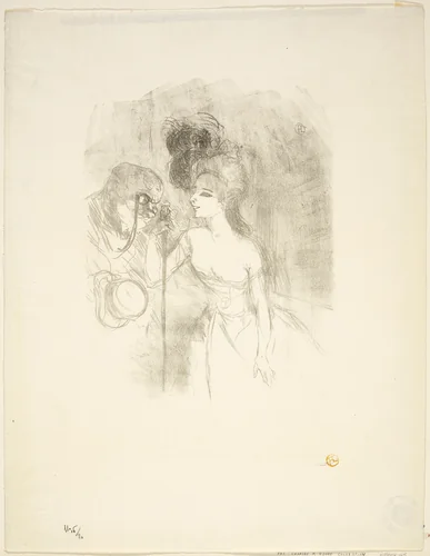 Anna Held and Baldy by Henri de Toulouse-Lautrec, print, 1896