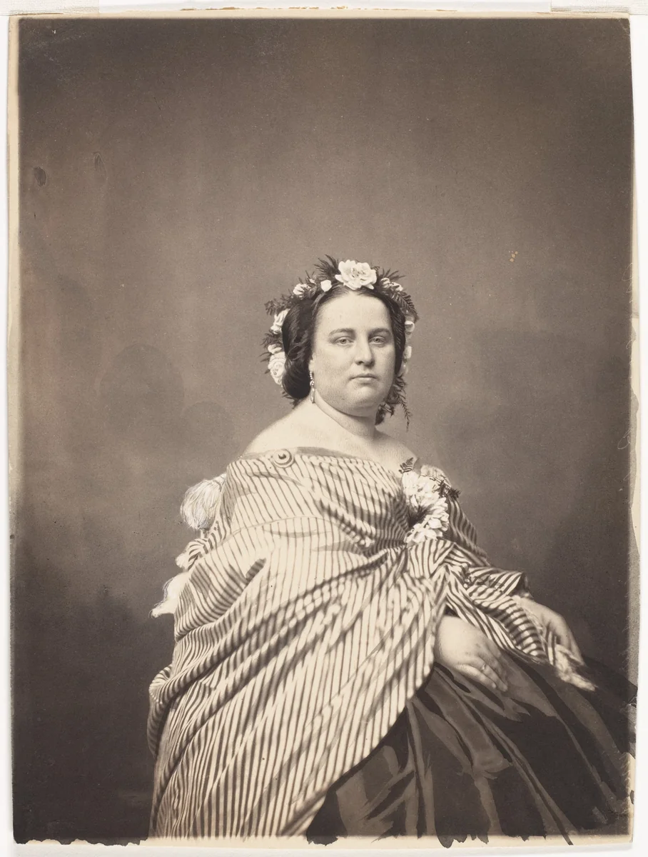 Madame Medori by Mathew Brady, photograph, 1855-1859