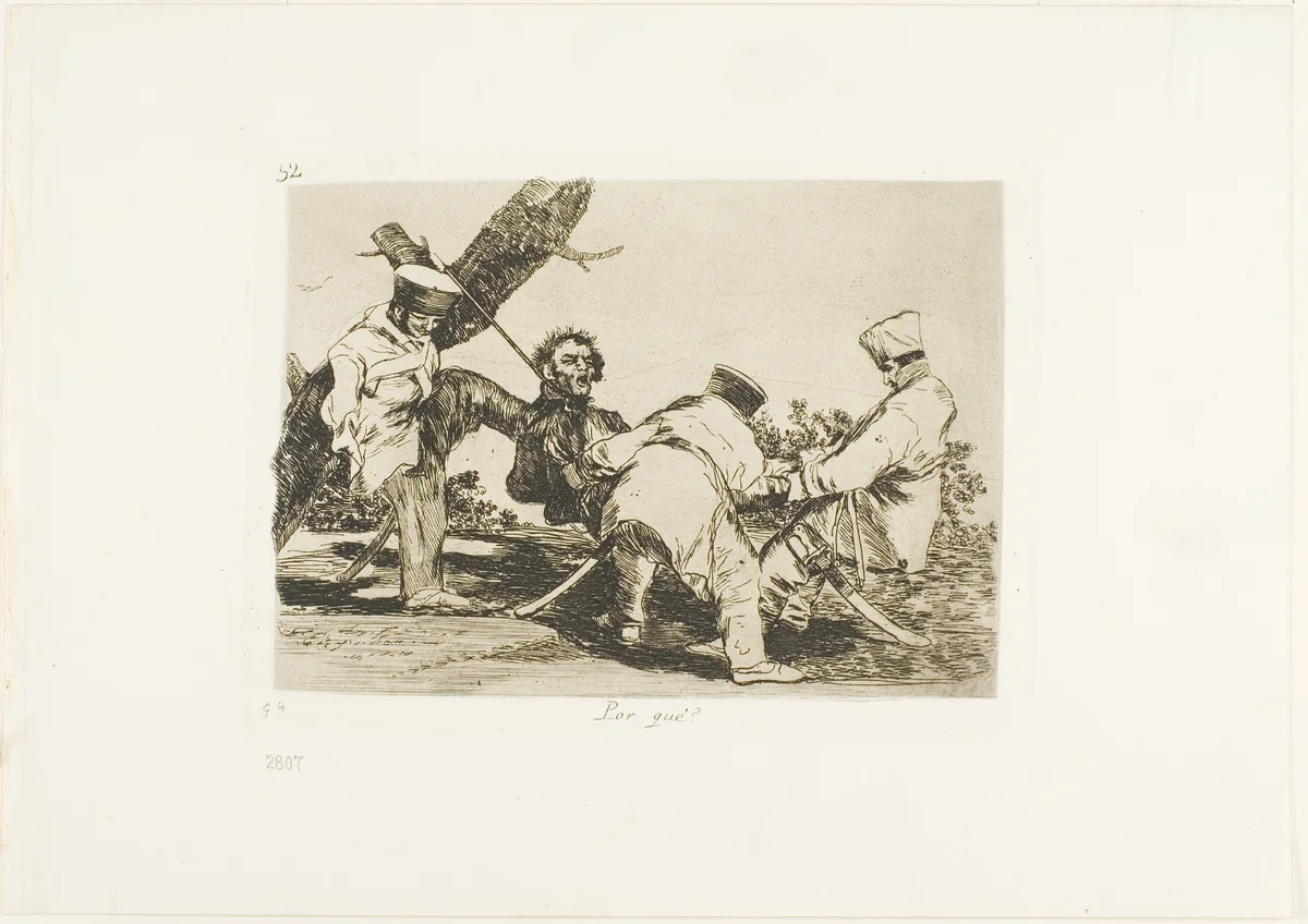 Why?, plate 32 from The Disasters of War by Francisco José de Goya, print, 1812-1815