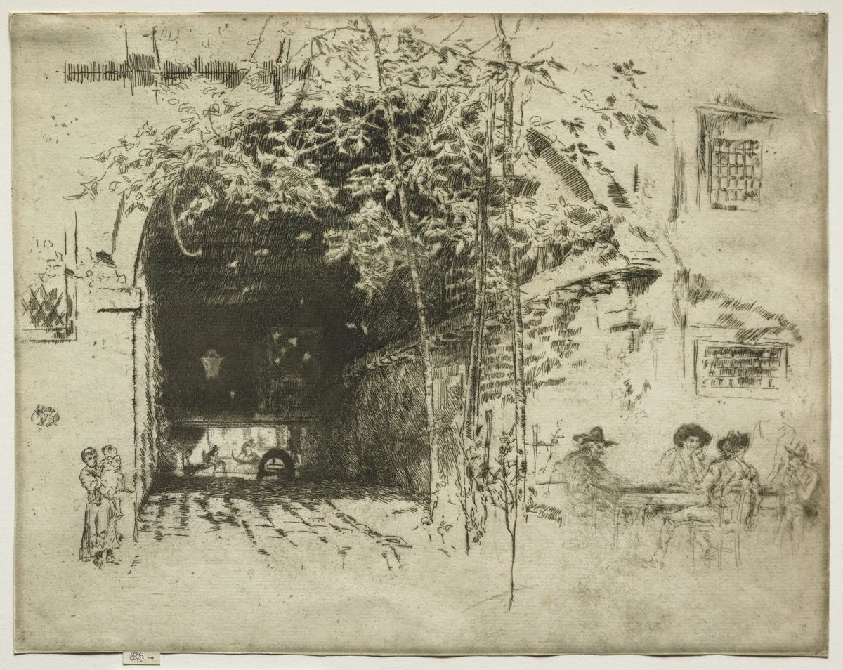 The Traghetto by James McNeill Whistler, print, 1880