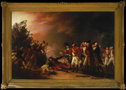 The Sortie Made by the Garrison of Gibraltar by John Trumbull, artwork, 1789