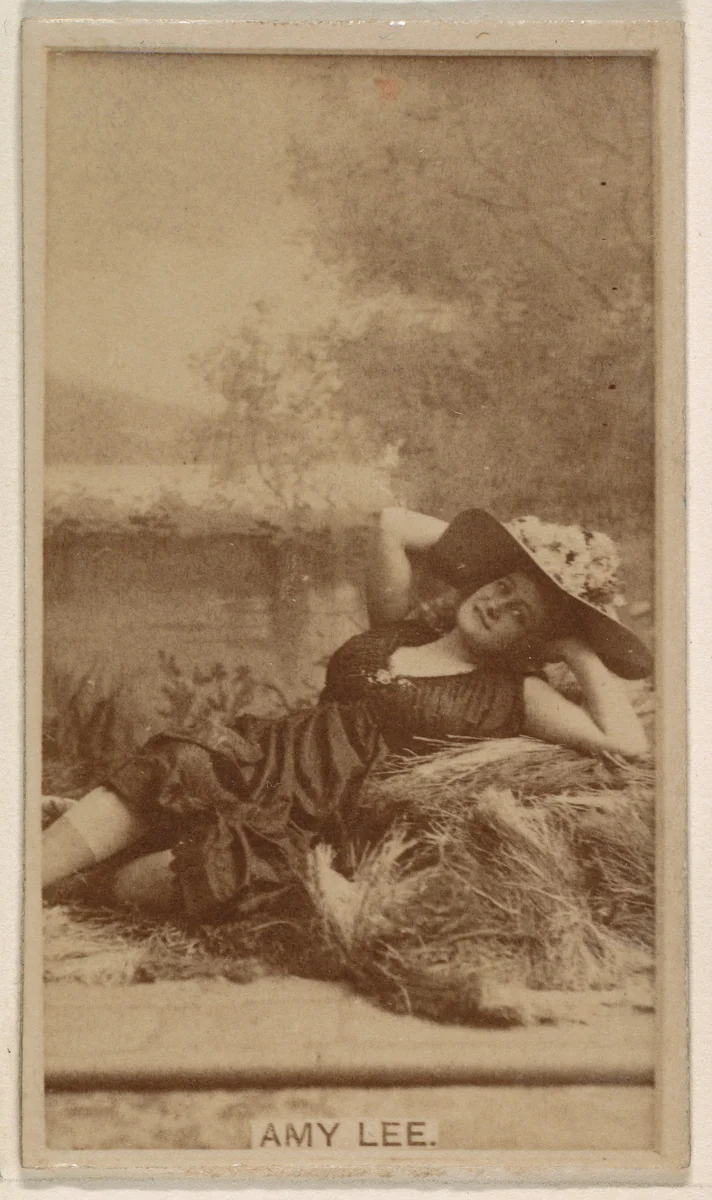 Amy Lee, from the Actresses series (N245) issued by Kinney Brothers to promote Sweet Caporal Cigarettes by Kinney Brothers Tobacco Company, photograph, 1890