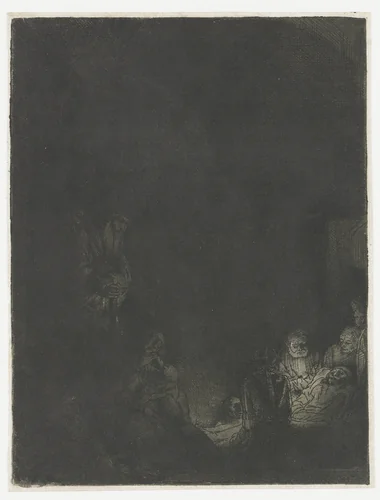 The Entombment by Rembrandt van Rijn, print, 1654