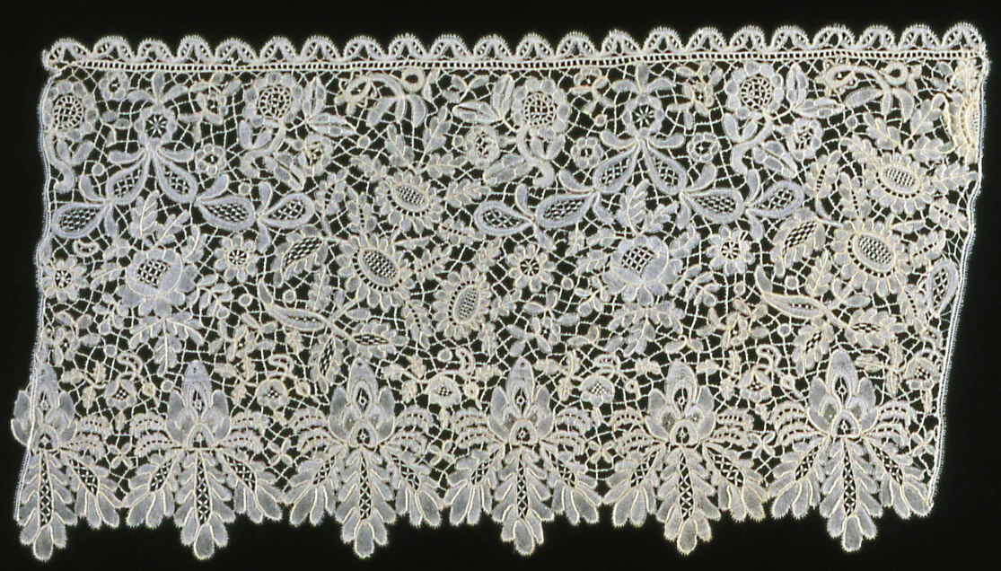 Valance (Incomplete) by England, Honiton, textile, 1860-1869