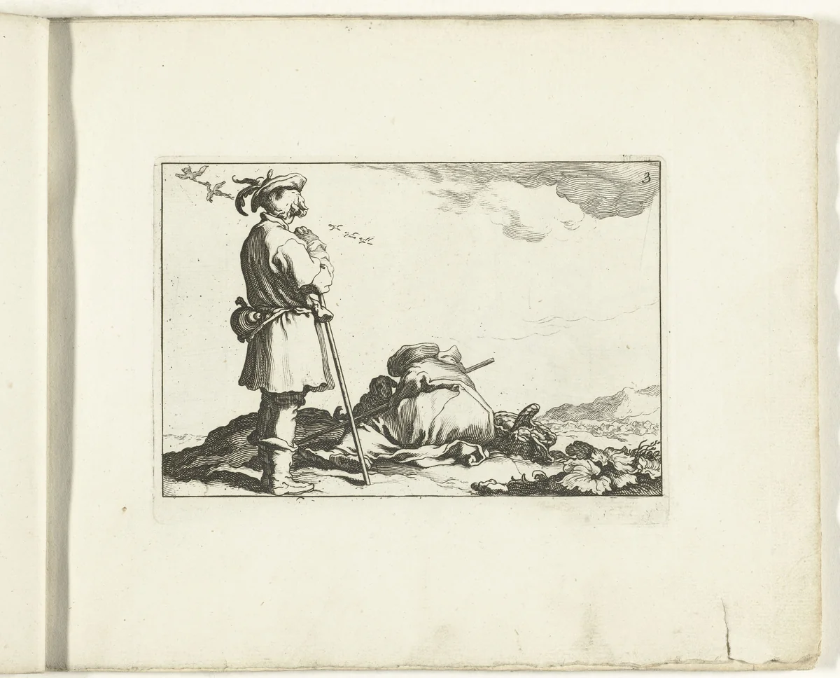 Twee jongens by Cornelis Bloemaert, print, 1700-1800