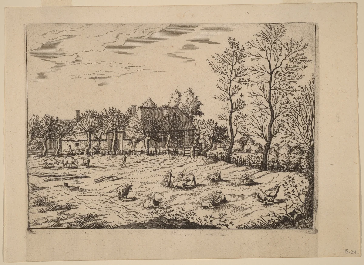 Farm by Lucas van Doetechum
Johannes van Doetechum the Elder
Master of the Small Landscapes, print, 1605