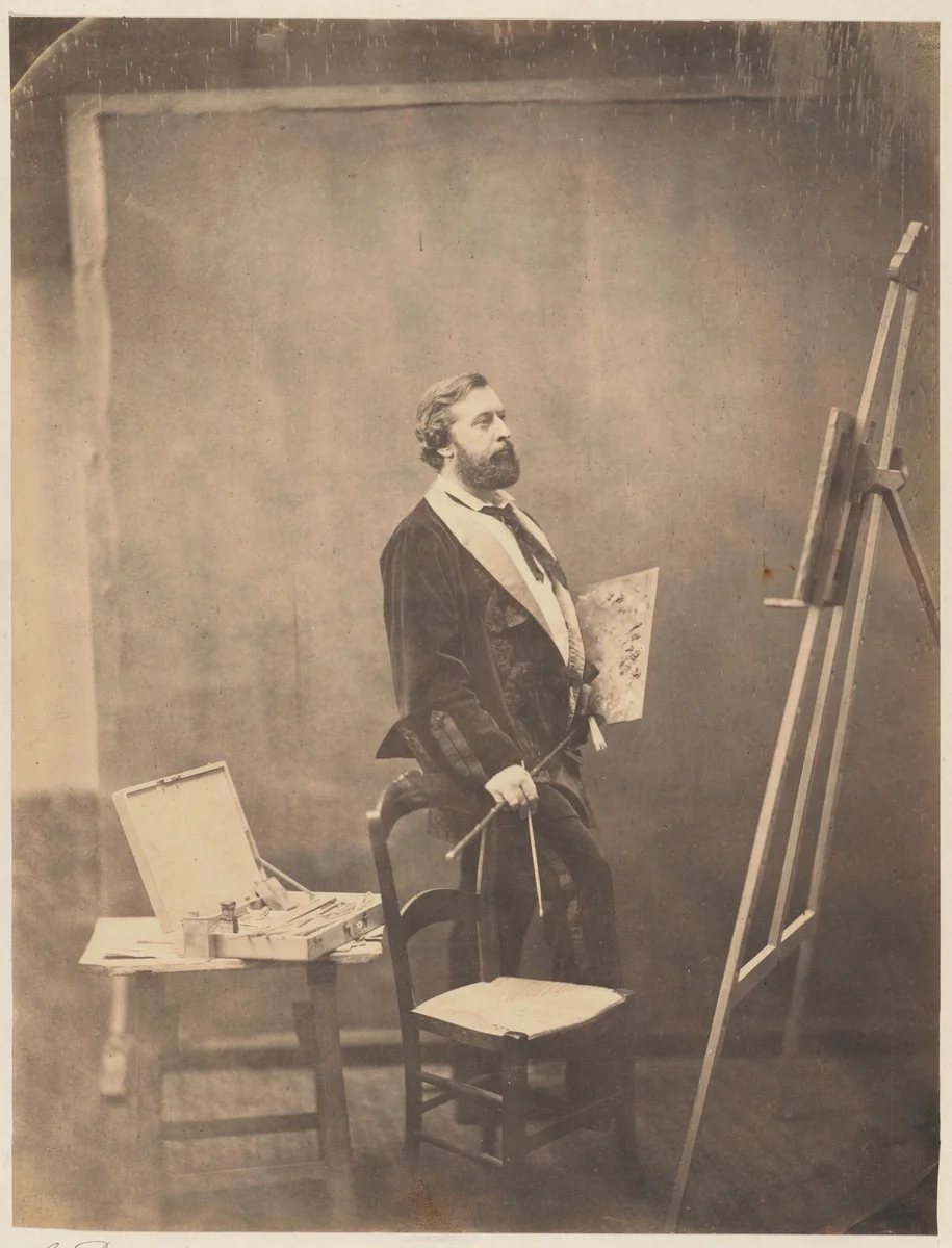 Portrait of J. Savile Lumley, Madrid by Georges Penabert, photograph, 1859