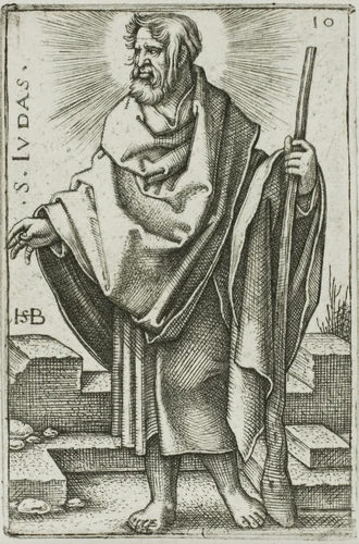 St. Jude, plate 10 from The Twelve Apostles by Sebald Beham, print, 1545
