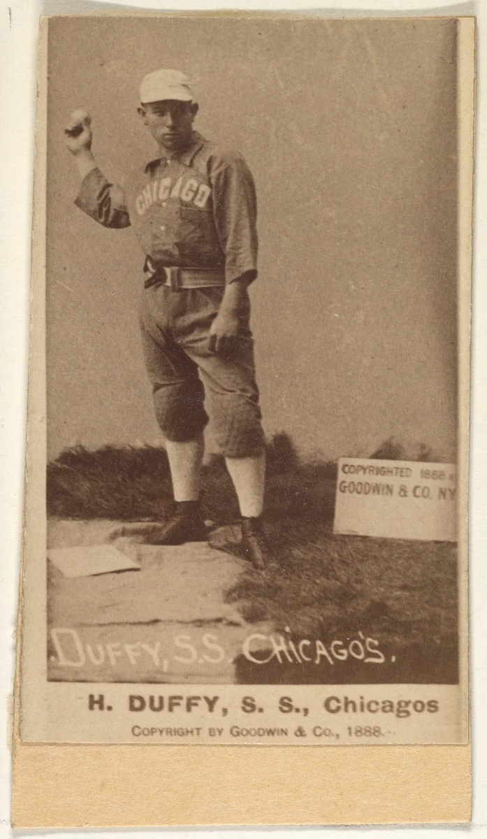 Hugh Duffy, Shortstop, Chicago, from the Old Judge series (N172) for Old Judge Cigarettes by Goodwin & Company, photograph, 1888