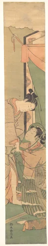 Parting of Lovers: The Morning After by Suzuki Harunobu (鈴木春信), print, 1755-1780