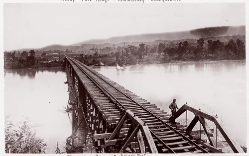 Tennessee River at Bridgeport by George N. Barnard, photograph, 1861-1865