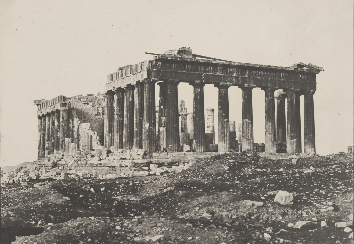 Parthenon by Eugène Piot, photograph, 1852