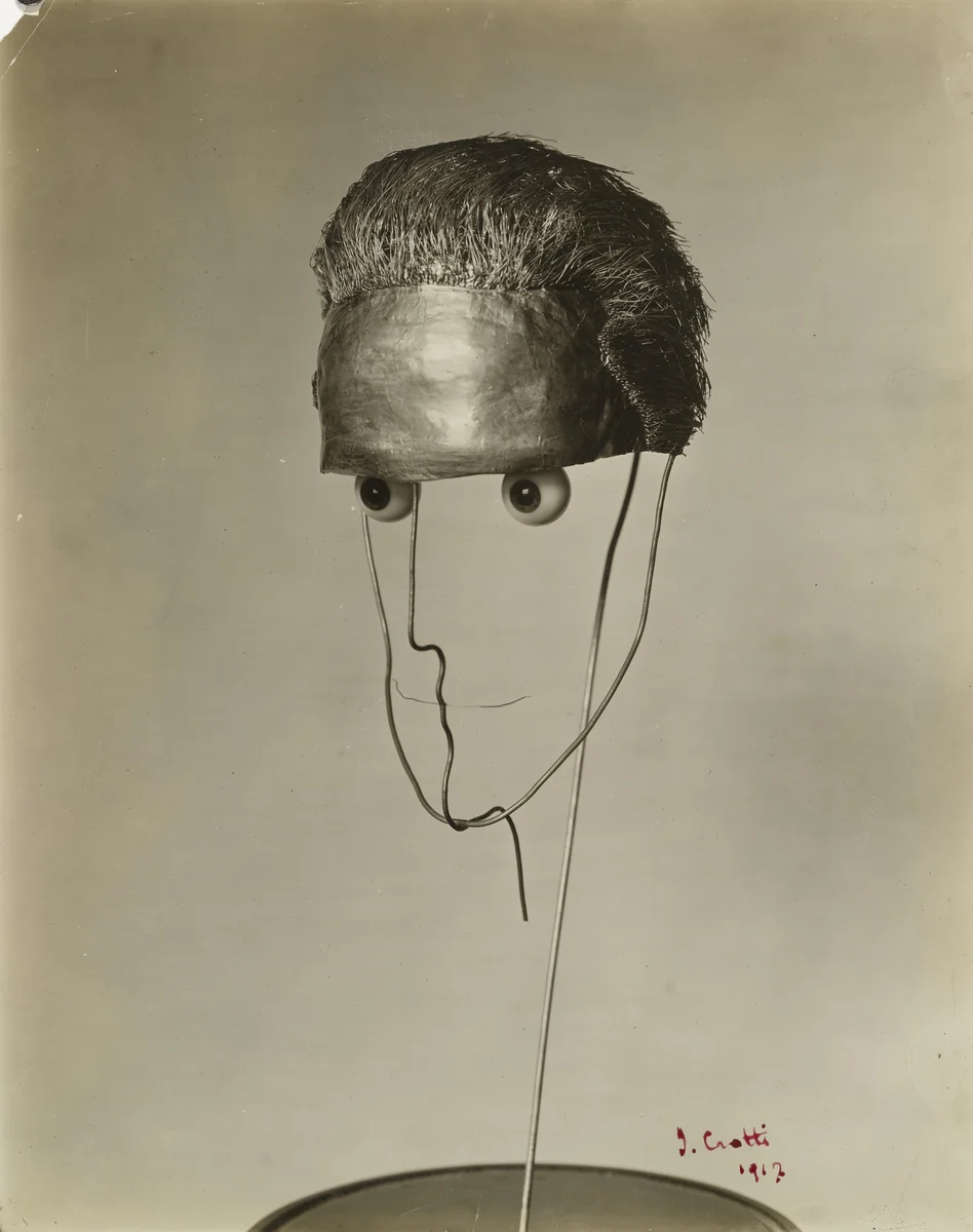 Jean Crotti's Bust of Duchamp by Peter A. Juley, photograph, 1915