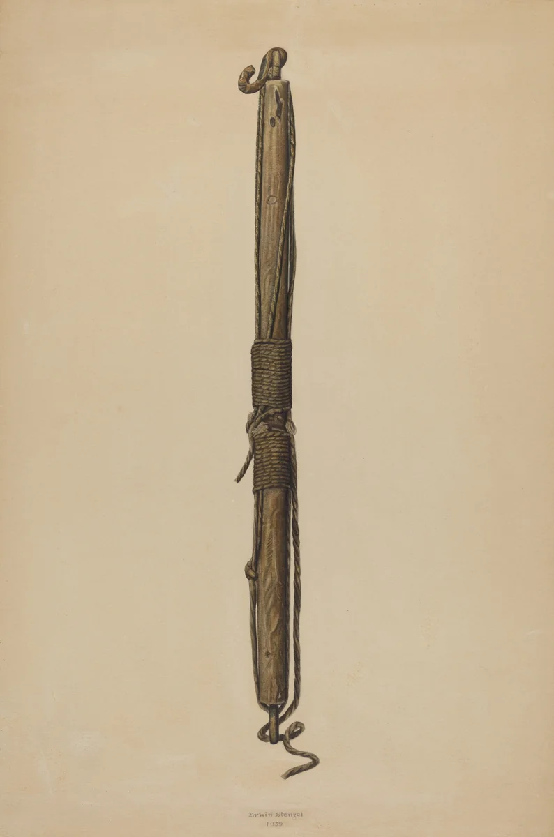 Spreader for Schooner Rigging by Erwin Stenzel, index of american design, 1939